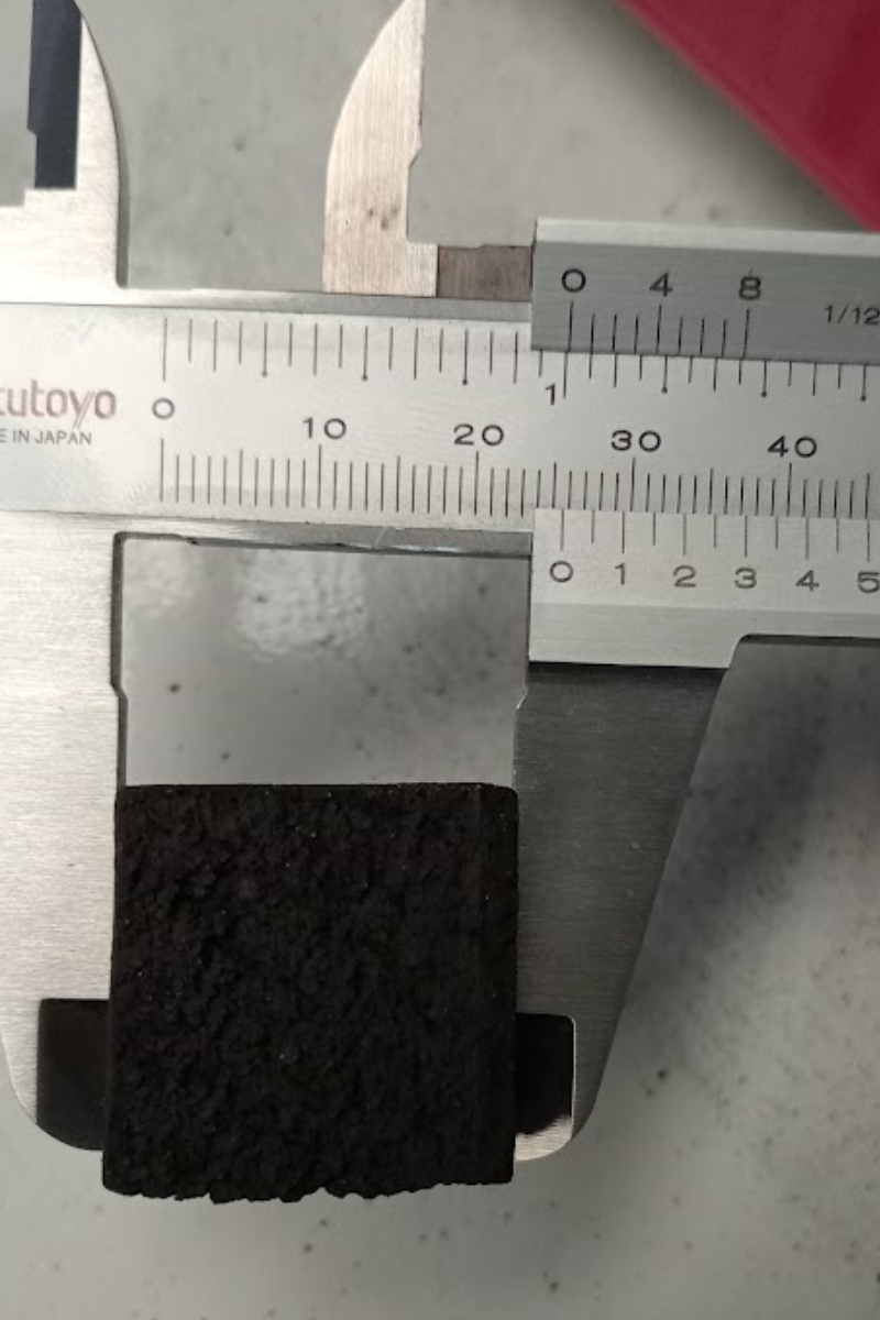 Premium Coconut Charcoal Cube 20 mm (Grade ABB) - Shape and Size Quality Inspection: Cube dimensions measurement