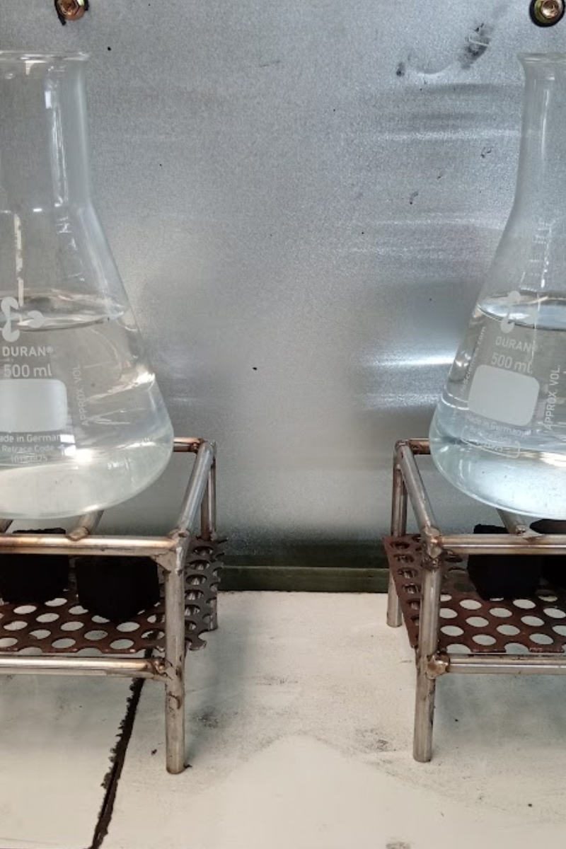 Premium Coconut Charcoal Cube 20 mm (Grade ABB) - Laboratory Testing: Laboratory testing setup